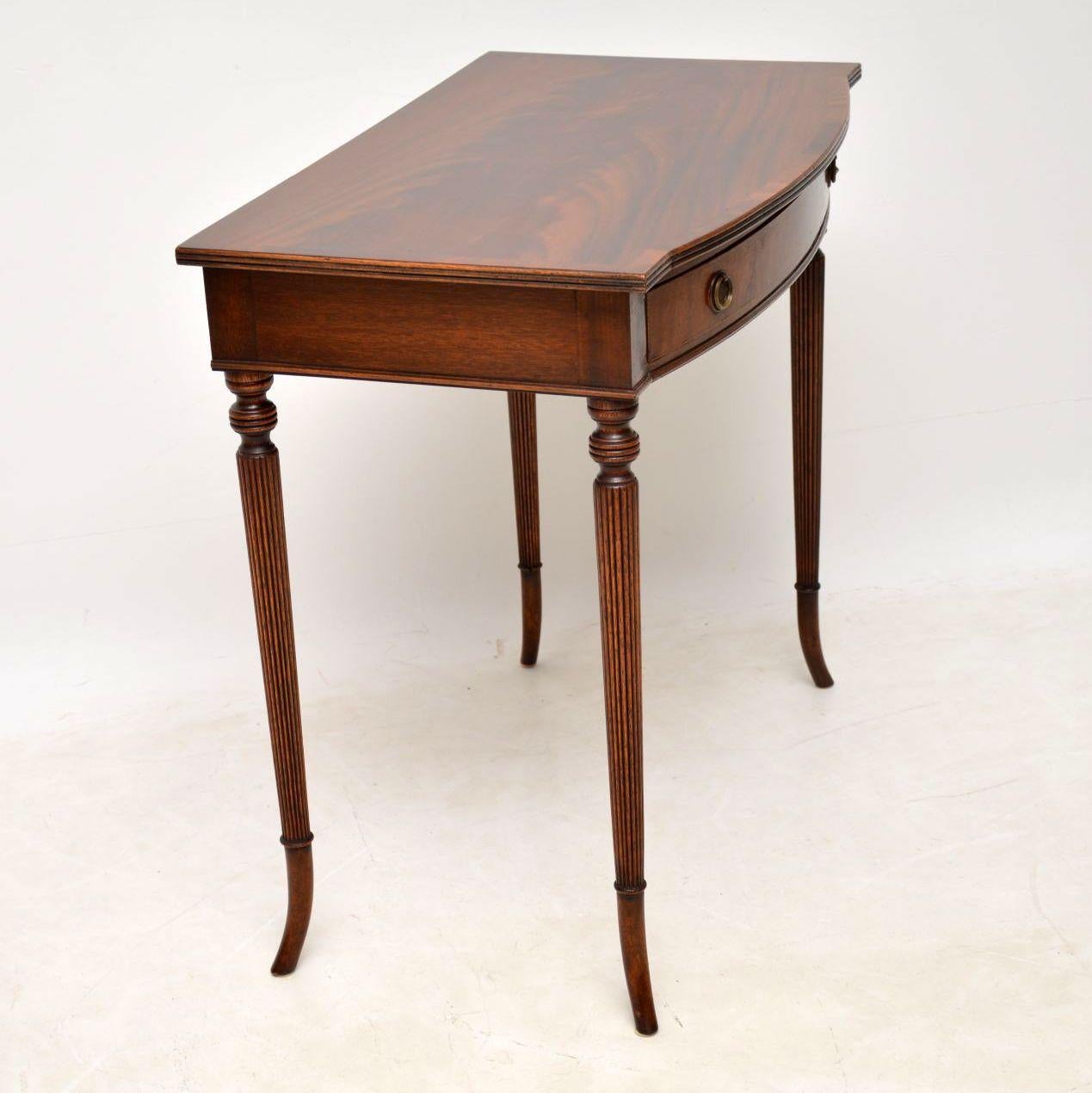 Antique Georgian Style Mahogany Side Table or Desk 2