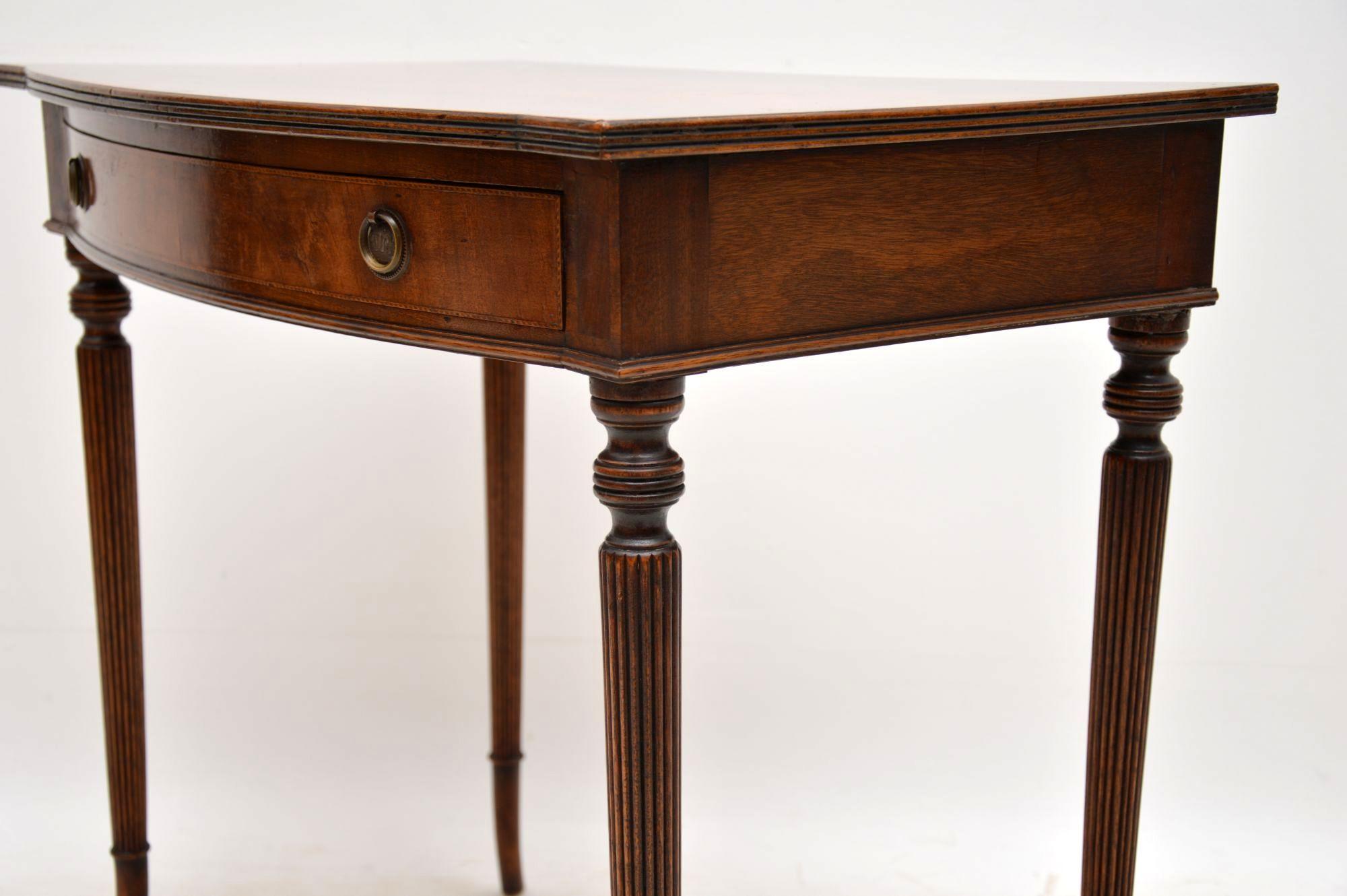 Antique Georgian Style Mahogany Side Table or Desk 4