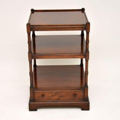 Antique Georgian Style Mahogany Side Table Stand