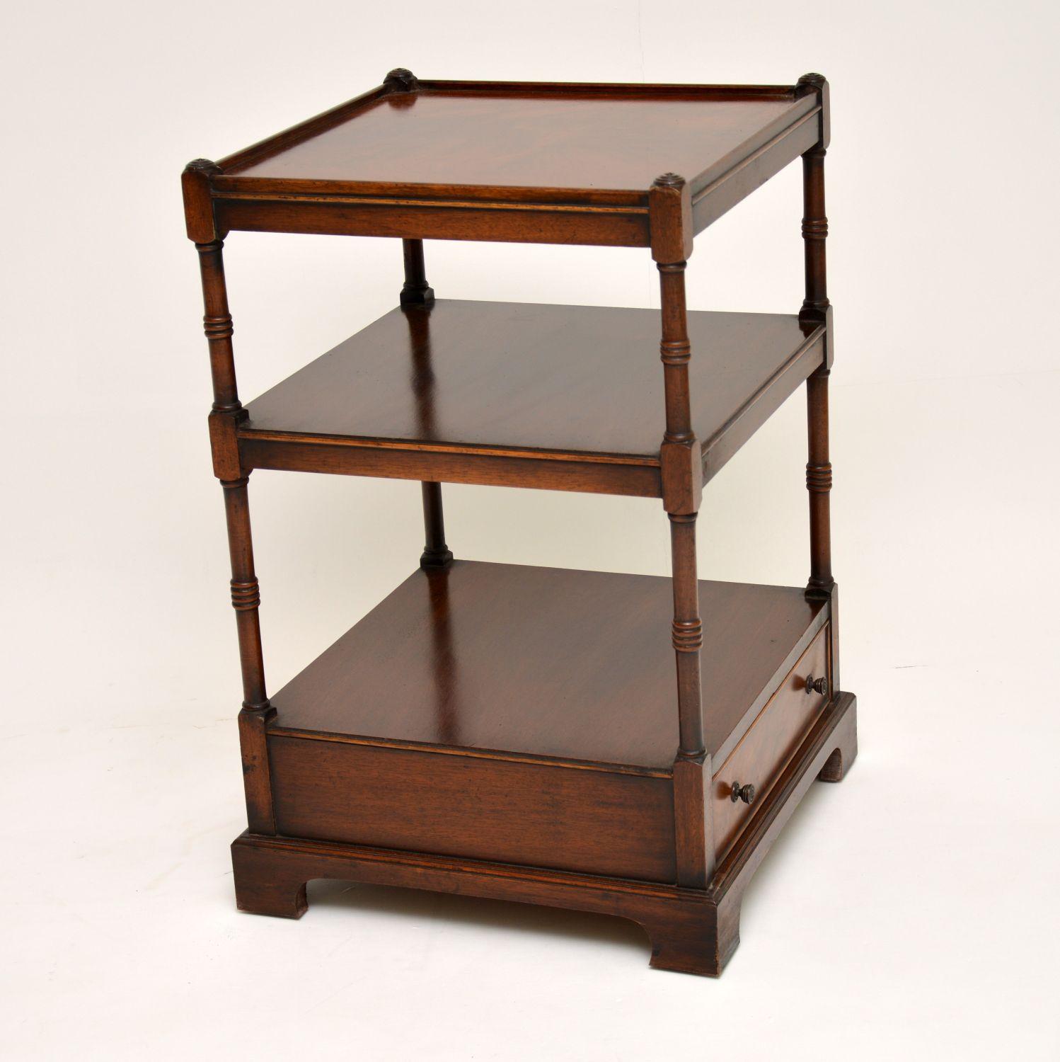 Mid-20th Century Antique Georgian Style Mahogany Side Table Stand