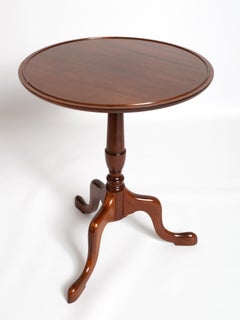 Antique Georgian Style Mahogany Tripod Side Table by Redman & Hales, England