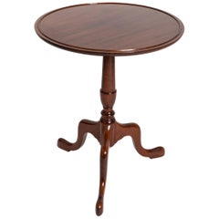 Antique Georgian Style Mahogany Tripod Side Table by Redman & Hales, England
