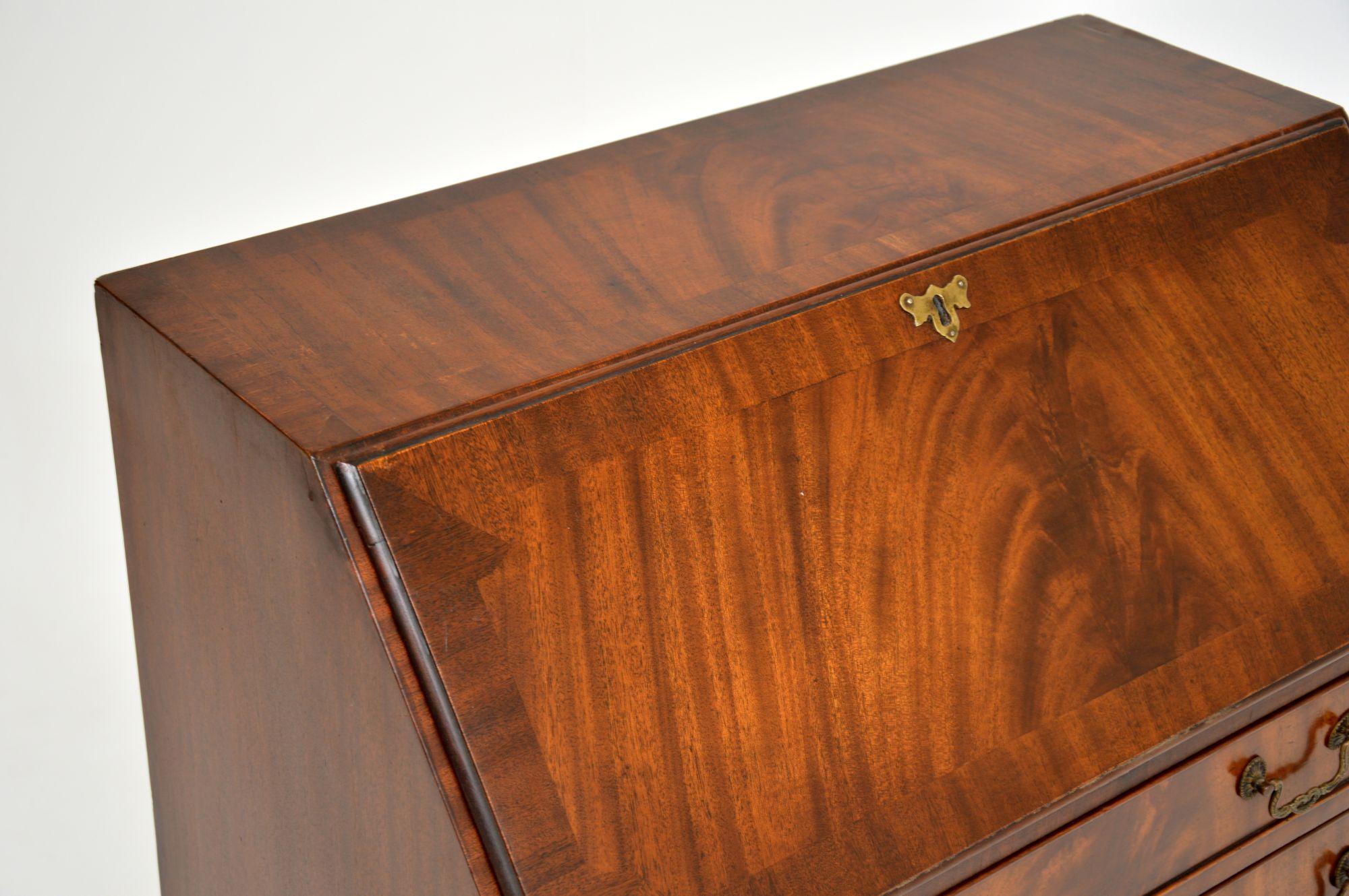 Antique Georgian Style Mahogany Writing Bureau 1
