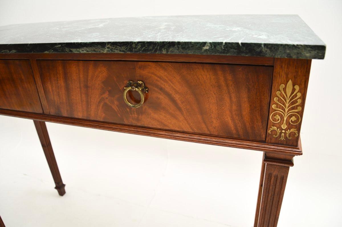 Antique Georgian Style Marble Top Console Table 2
