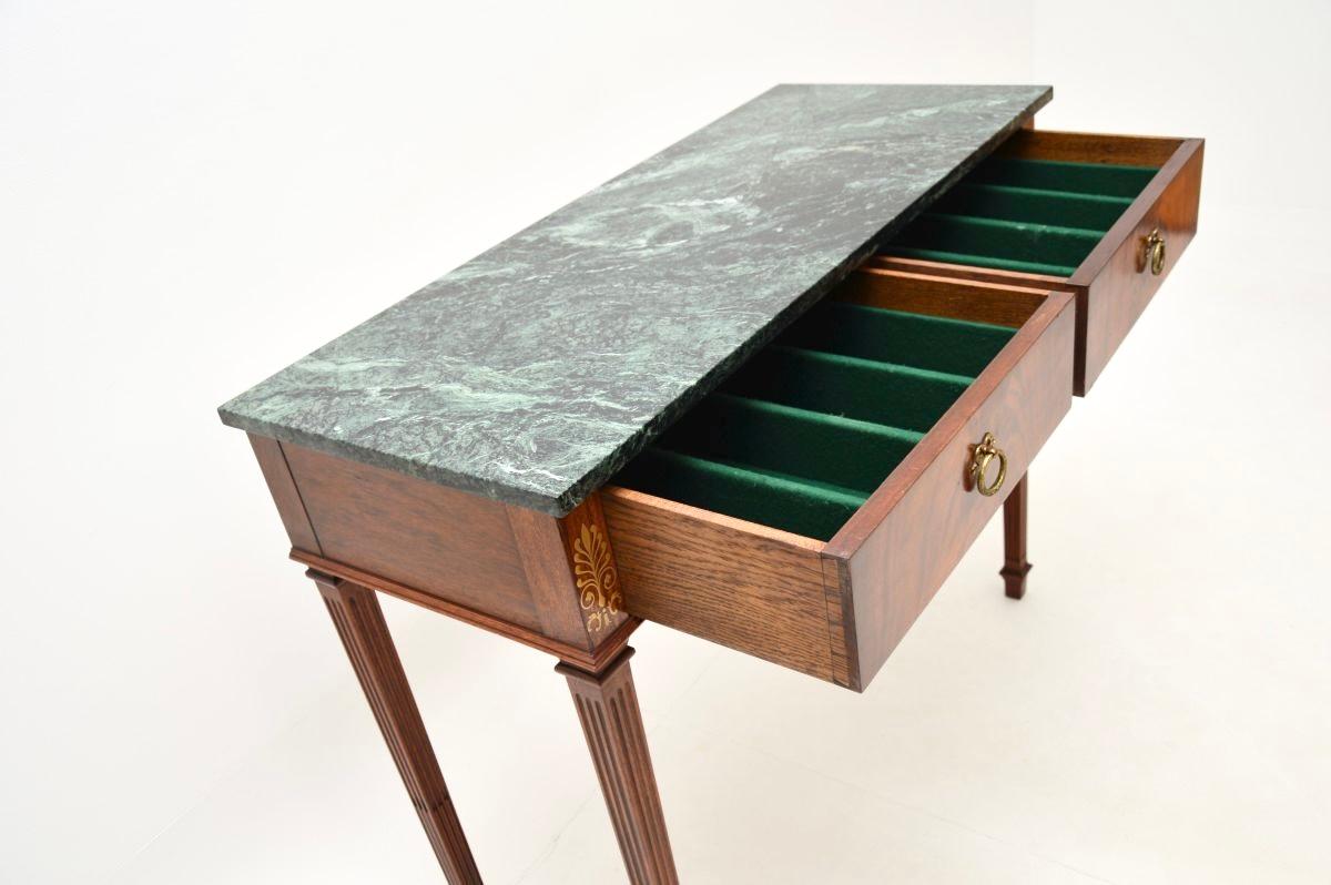 Antique Georgian Style Marble Top Console Table 3