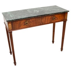 Antique Georgian Style Marble Top Console Table