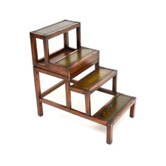 Antique Georgian Style Metamorphic Coffee Table / Library Steps