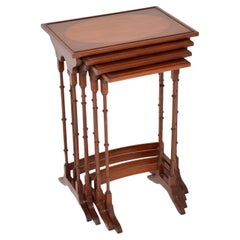 Antique Georgian Style Nest of 4 Tables