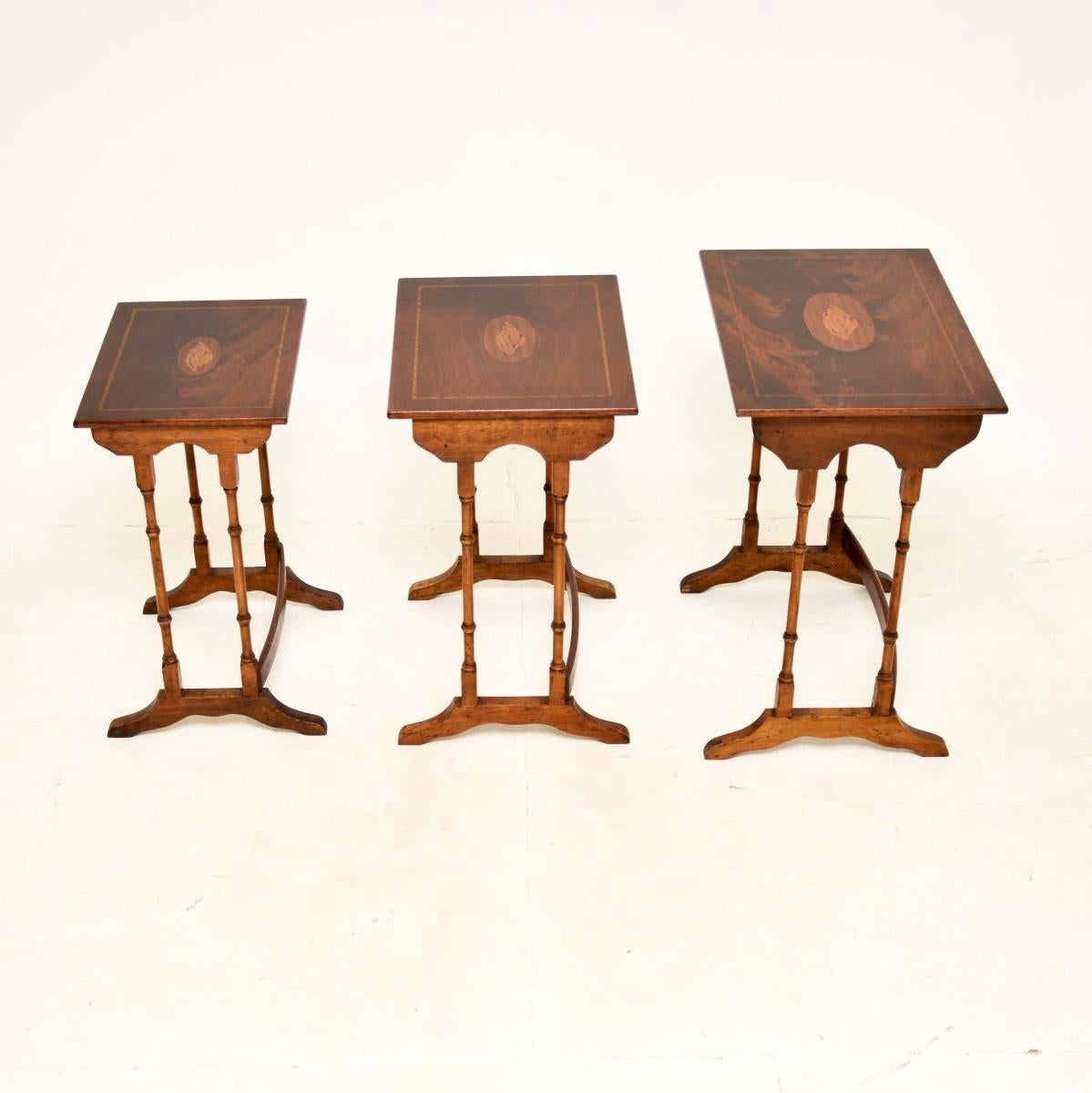 Mid-20th Century Antique Georgian Style Nest of Tables For Sale