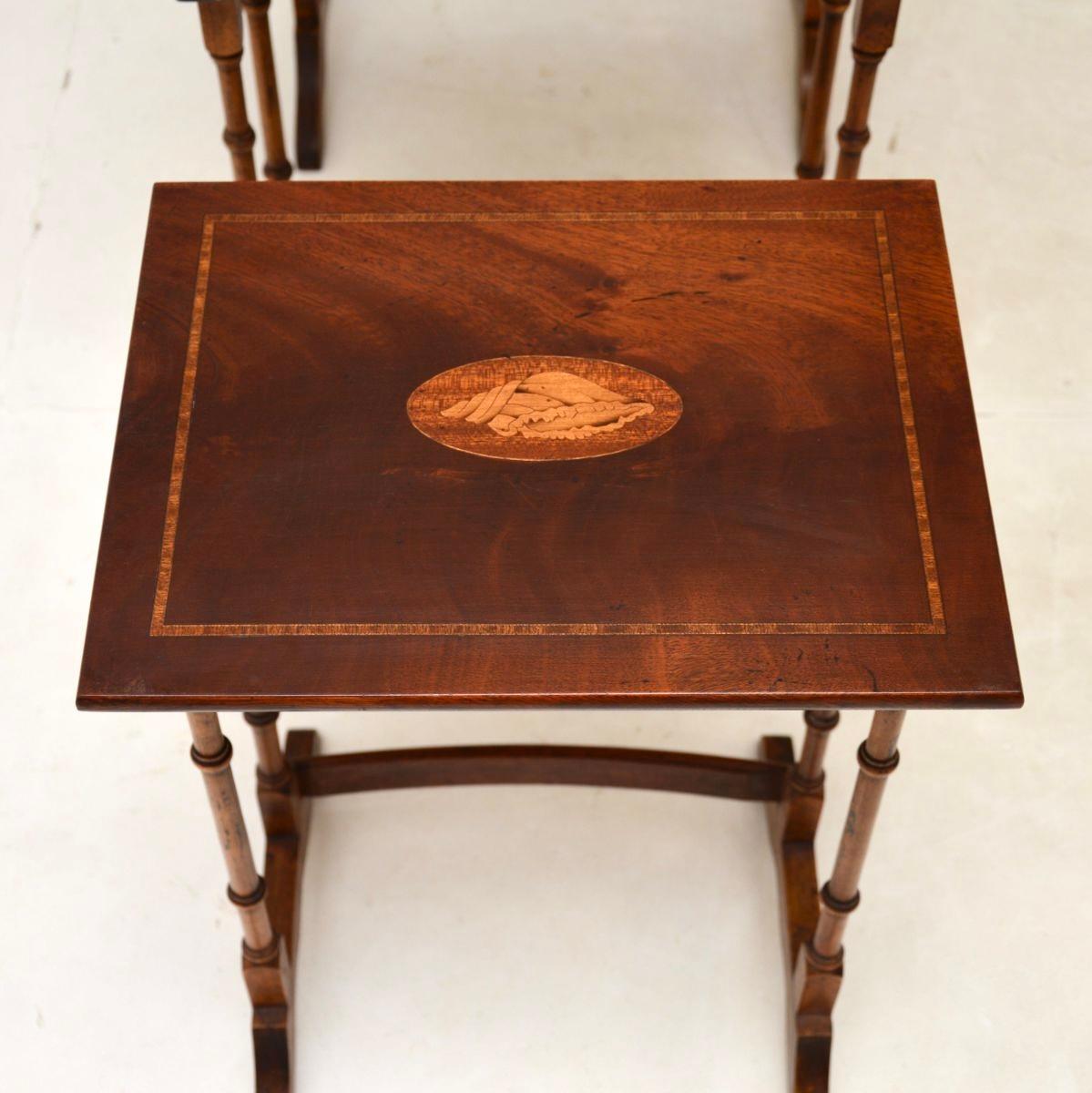 Antique Georgian Style Nest of Tables For Sale 2