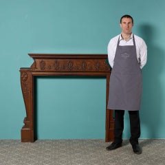 Antique Georgian Style Oak Fire Mantel