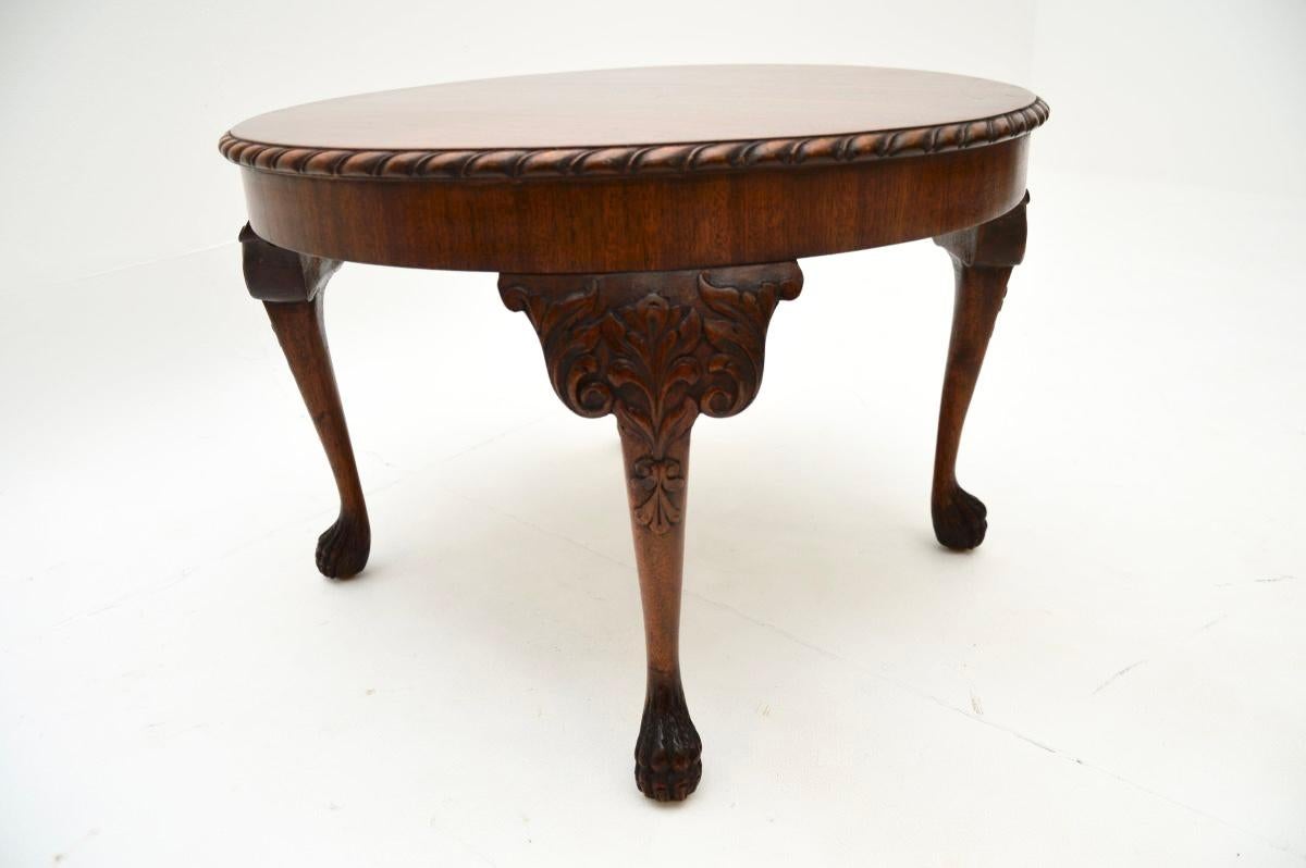 Early 20th Century Antique Georgian Style Occasional Side Table / Coffee Table For Sale