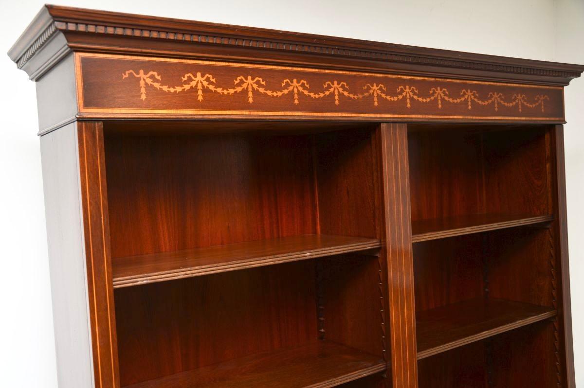 Mid-20th Century Antique Georgian Style Open Bookcase For Sale