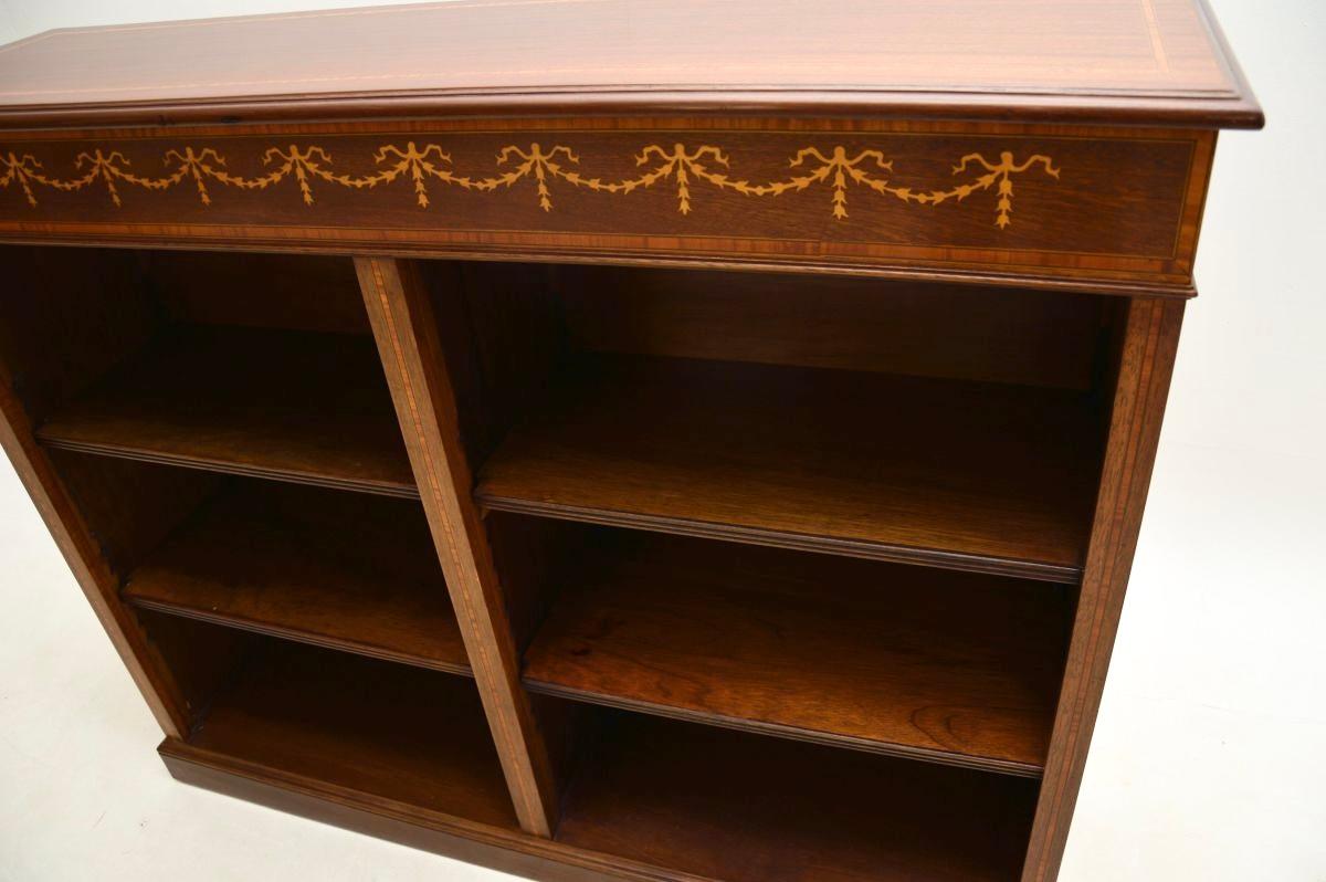 Antique Georgian Style Open Bookcase 2