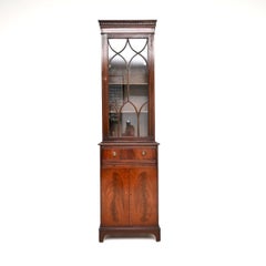 Antique Georgian Style Slim Bookcase