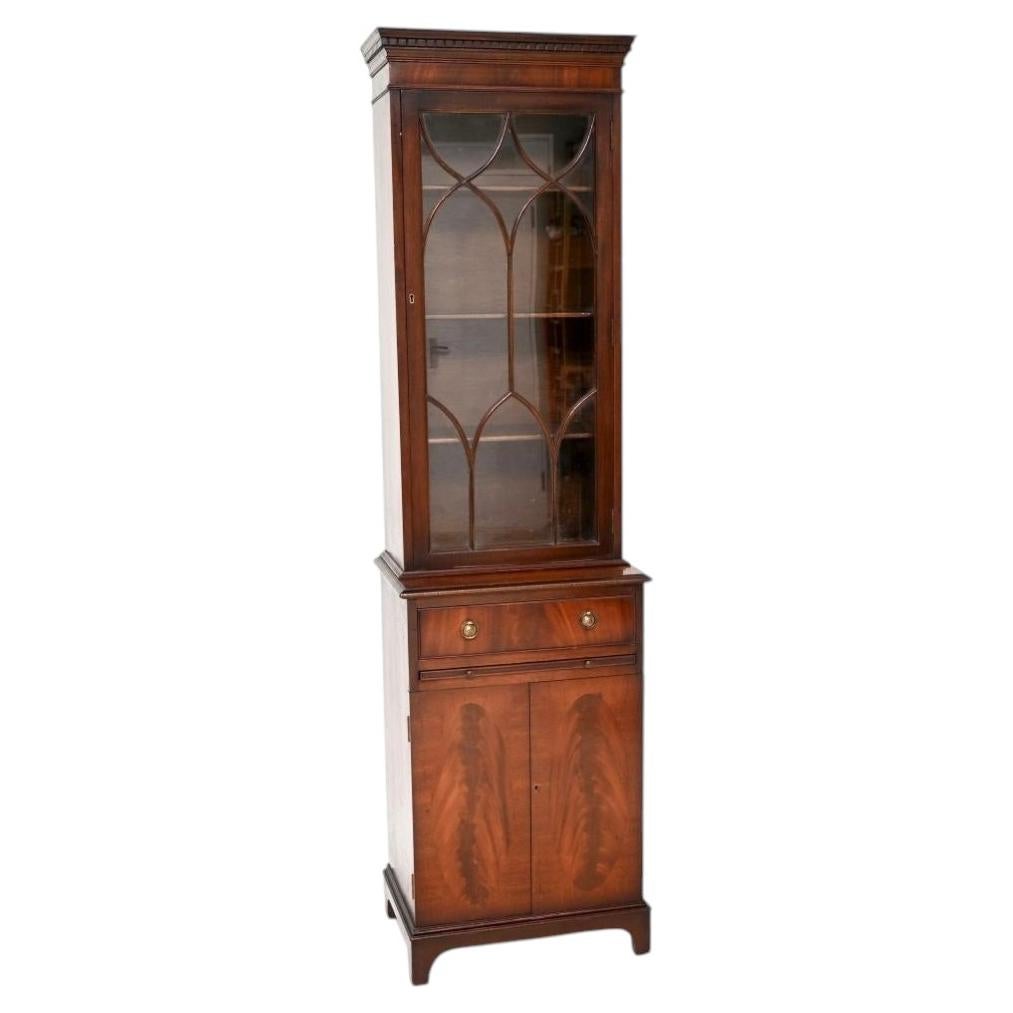 Antique Georgian Style Slim Bookcase