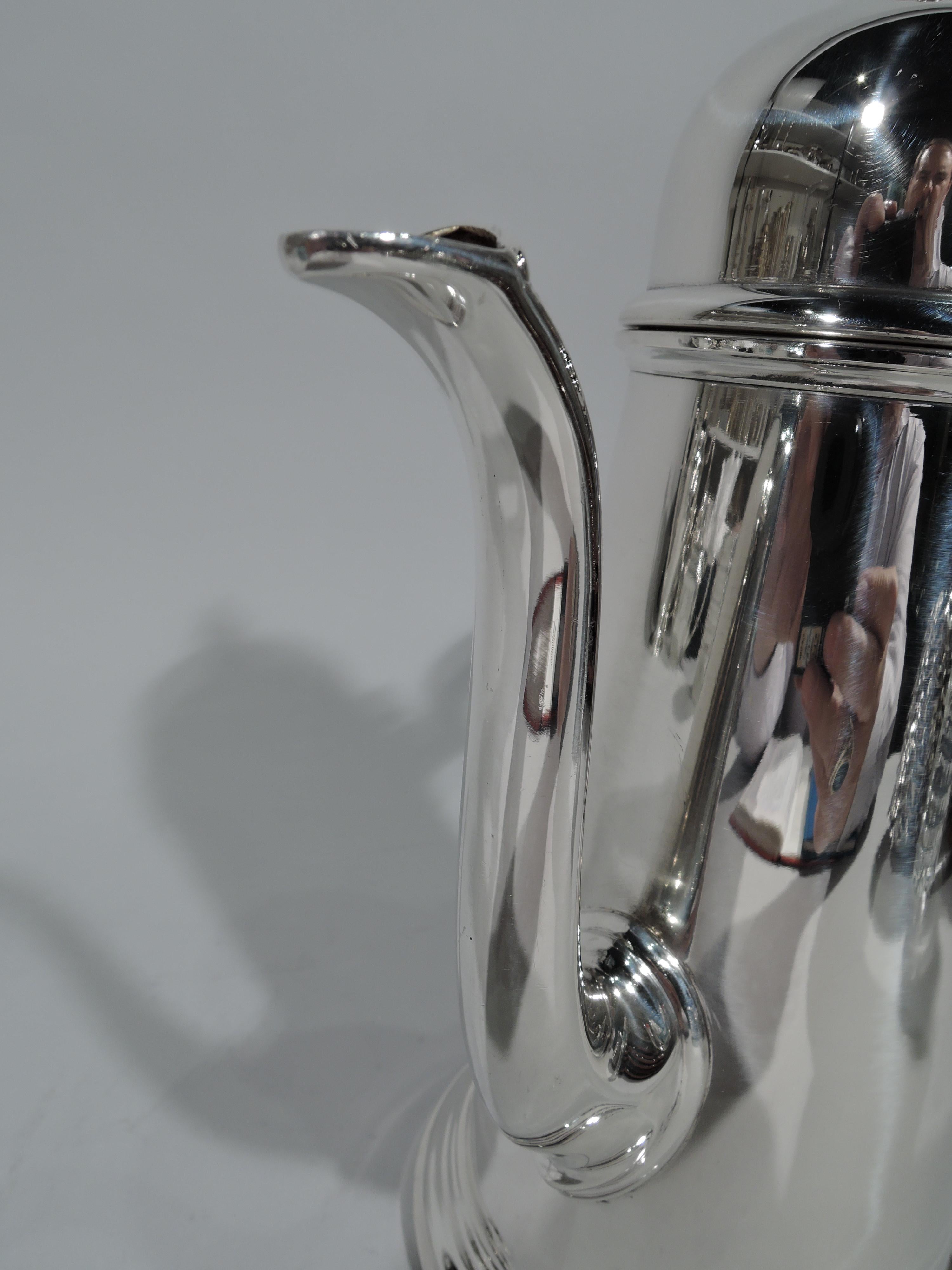 American Antique Georgian-Style Sterling Silver Coffeepot