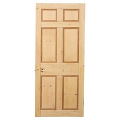 Antique Georgian Style Stripped Pine Door c.1780