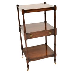 Antique Georgian Style Three Tier Side Table