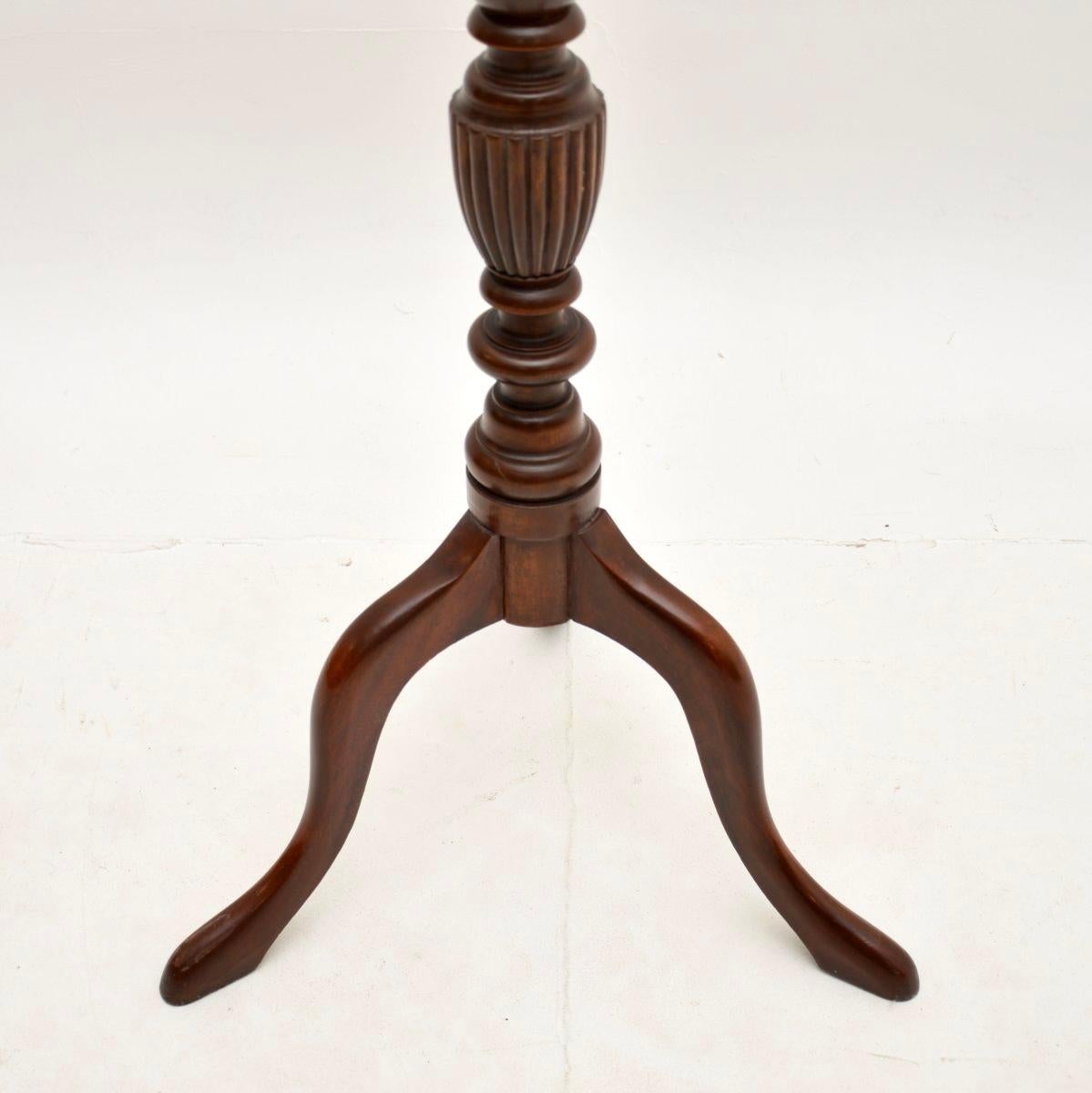 Wood Antique Georgian Style Torchere / Plant Stand