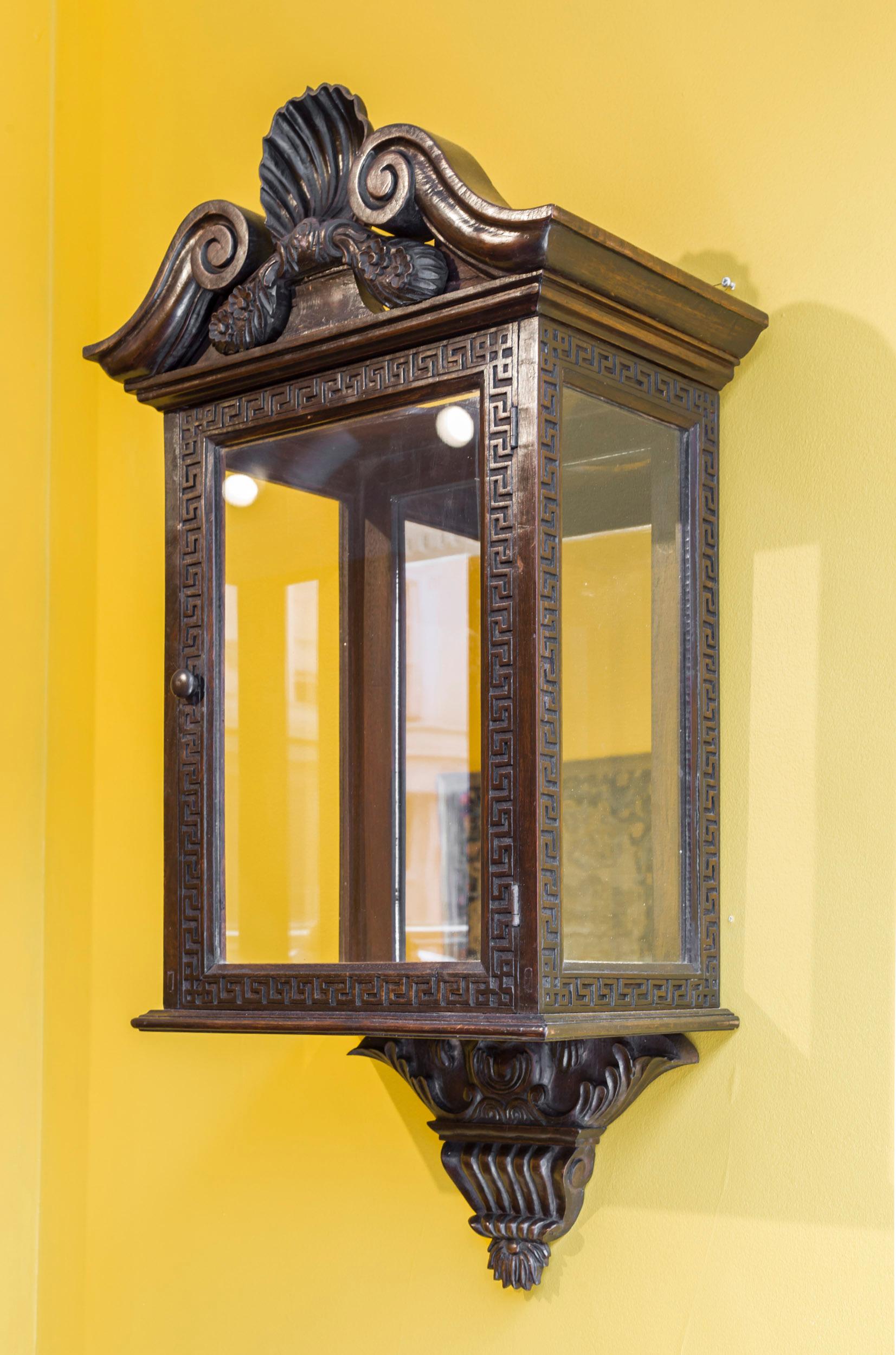 Hand-Carved Antique Georgian Style Wall Lantern