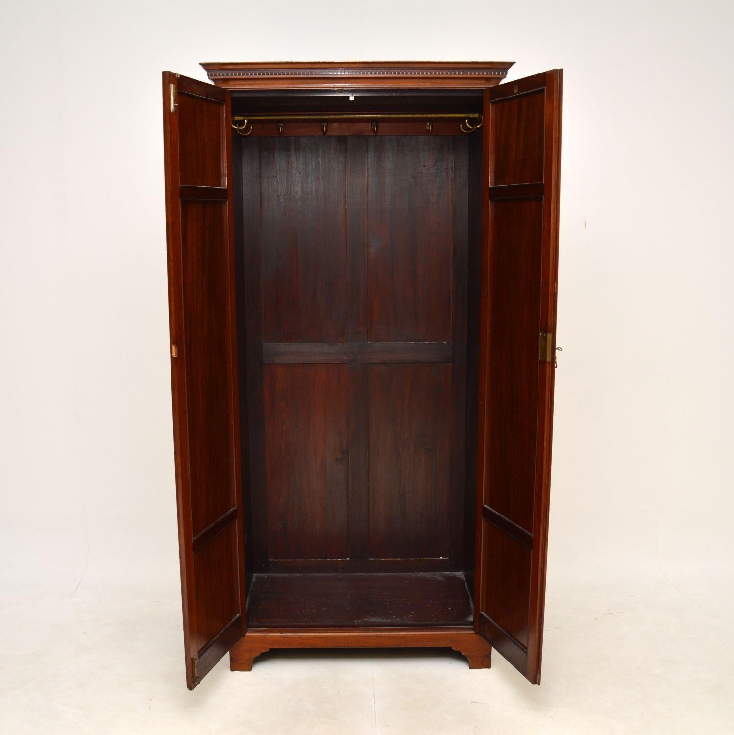 British Antique Georgian Style Wardrobe / Hall Cupboard For Sale