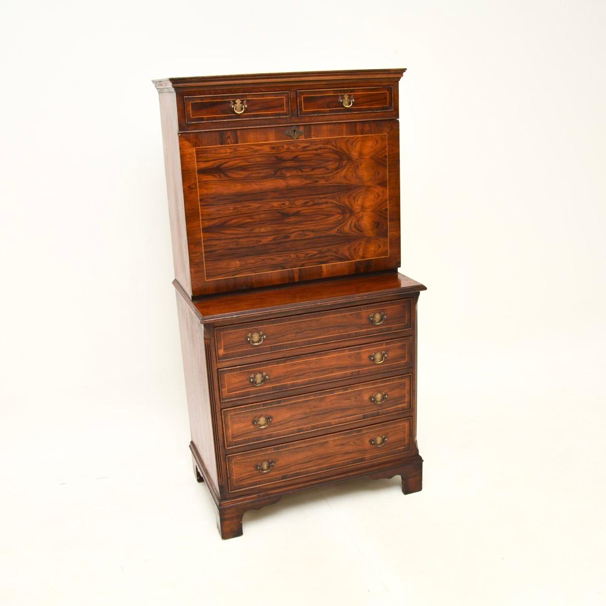 Britannique Bureau d'écriture ancien de style géorgien en vente