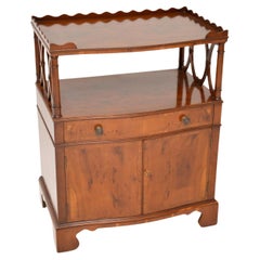 Vintage Georgian Style Yew Wood Side Cabinet