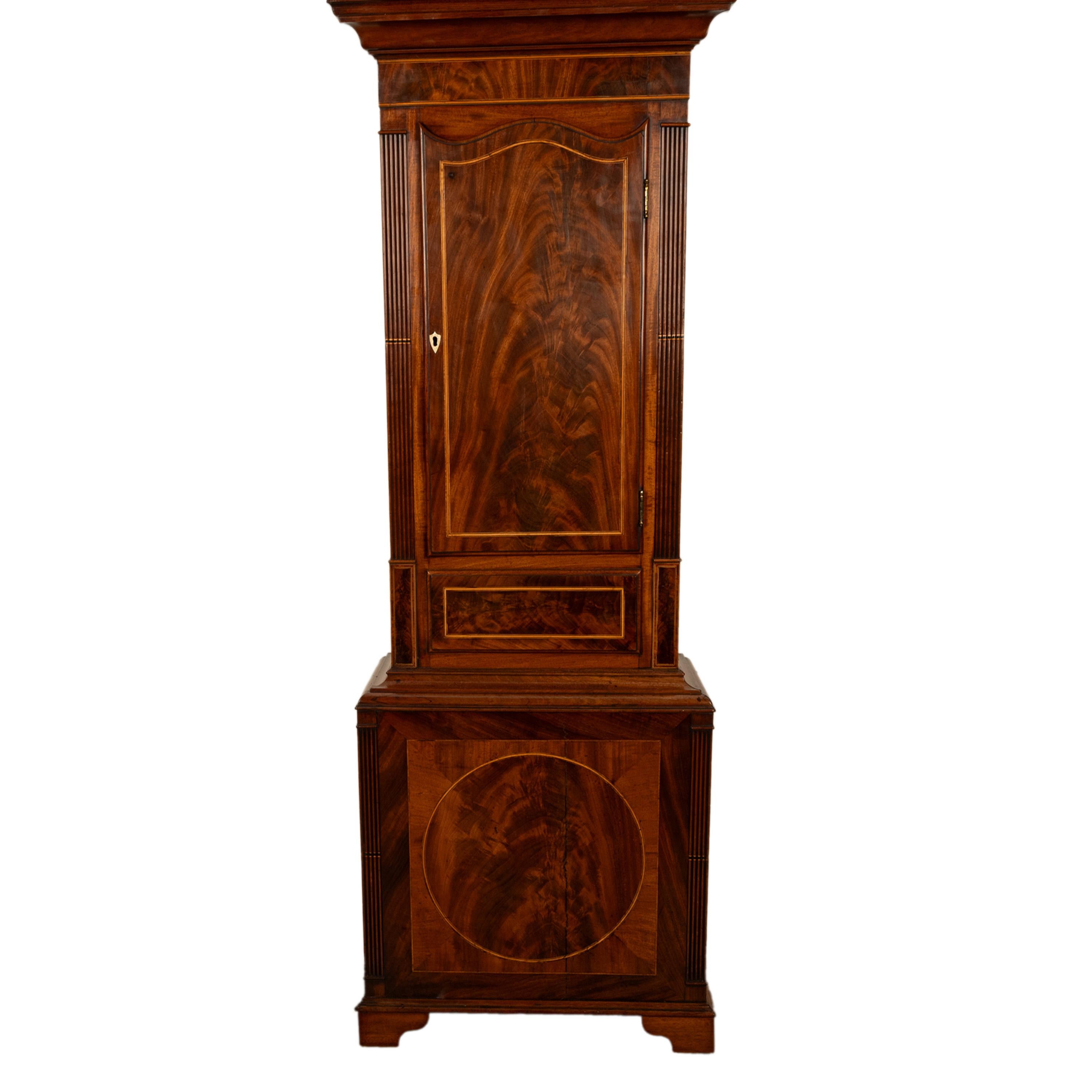 Antique Georgian Tall Case 8 Day Grandfather Clock Joseph Thompson of Whitehaven 6
