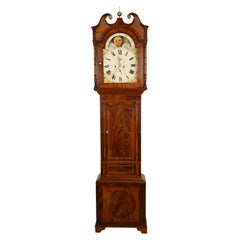Antique Georgian Tall Case 8 Day Grandfather Clock Joseph Thompson of Whitehaven
