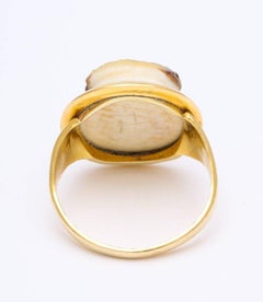 Antique Georgian Three Strata Cameo Ring of a Moor