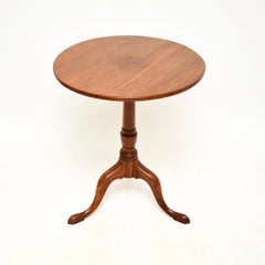 Antiker georgianischer Kipptisch für Beistelltisch