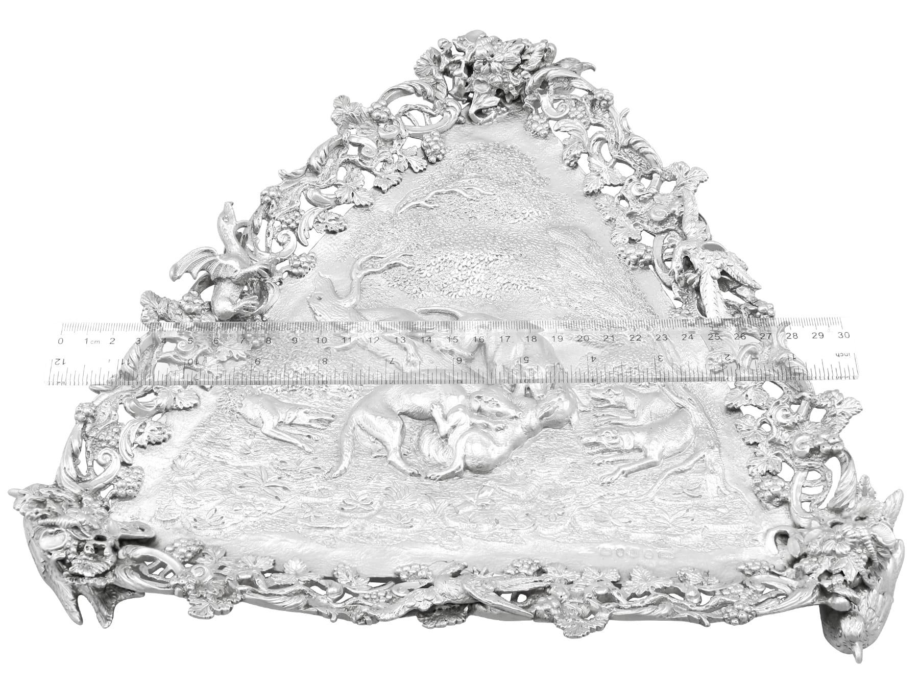 Antico salterio georgiano triangolare in argento sterling (1816) in vendita 9