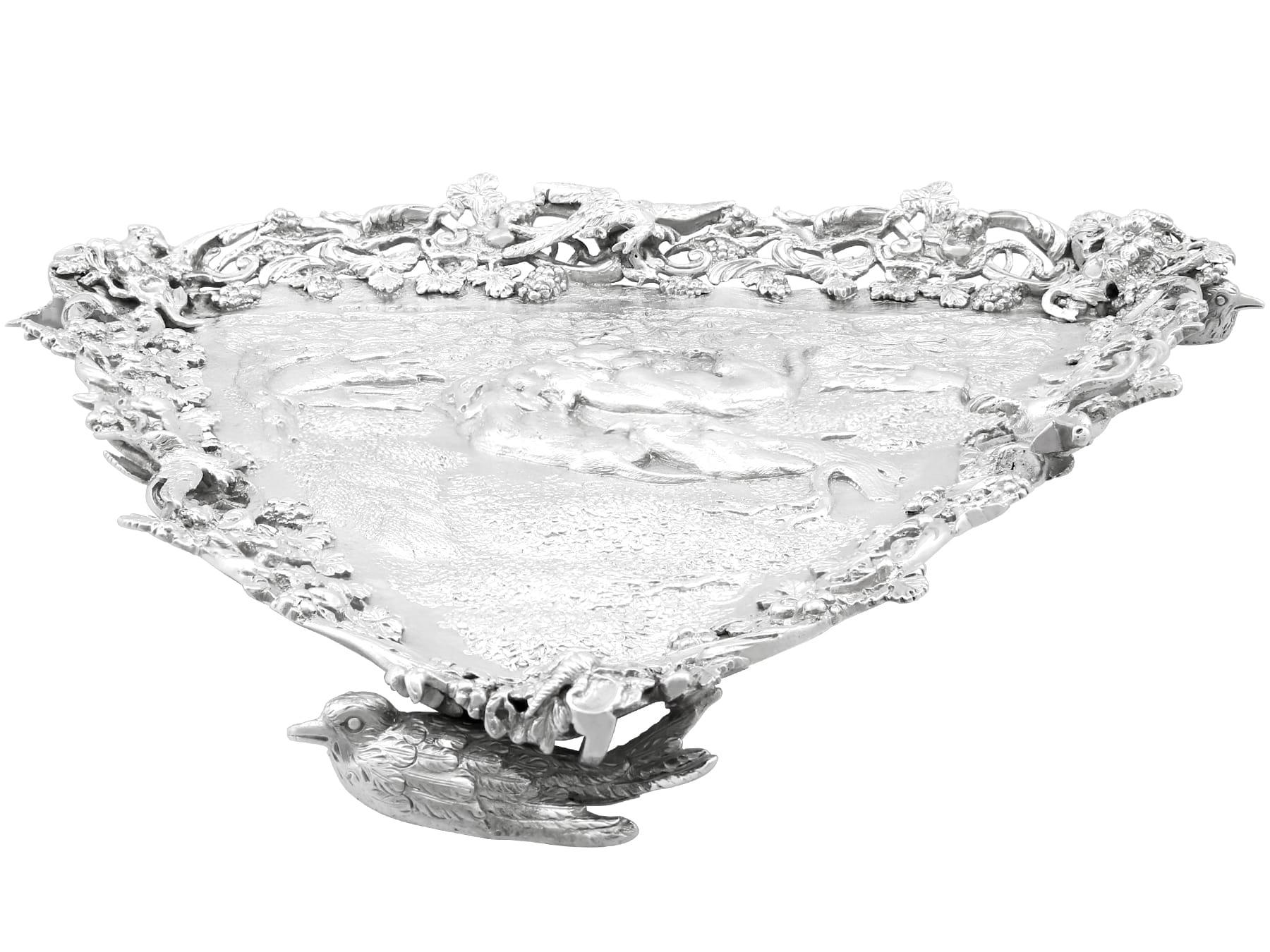 Antico salterio georgiano triangolare in argento sterling (1816) in vendita 1