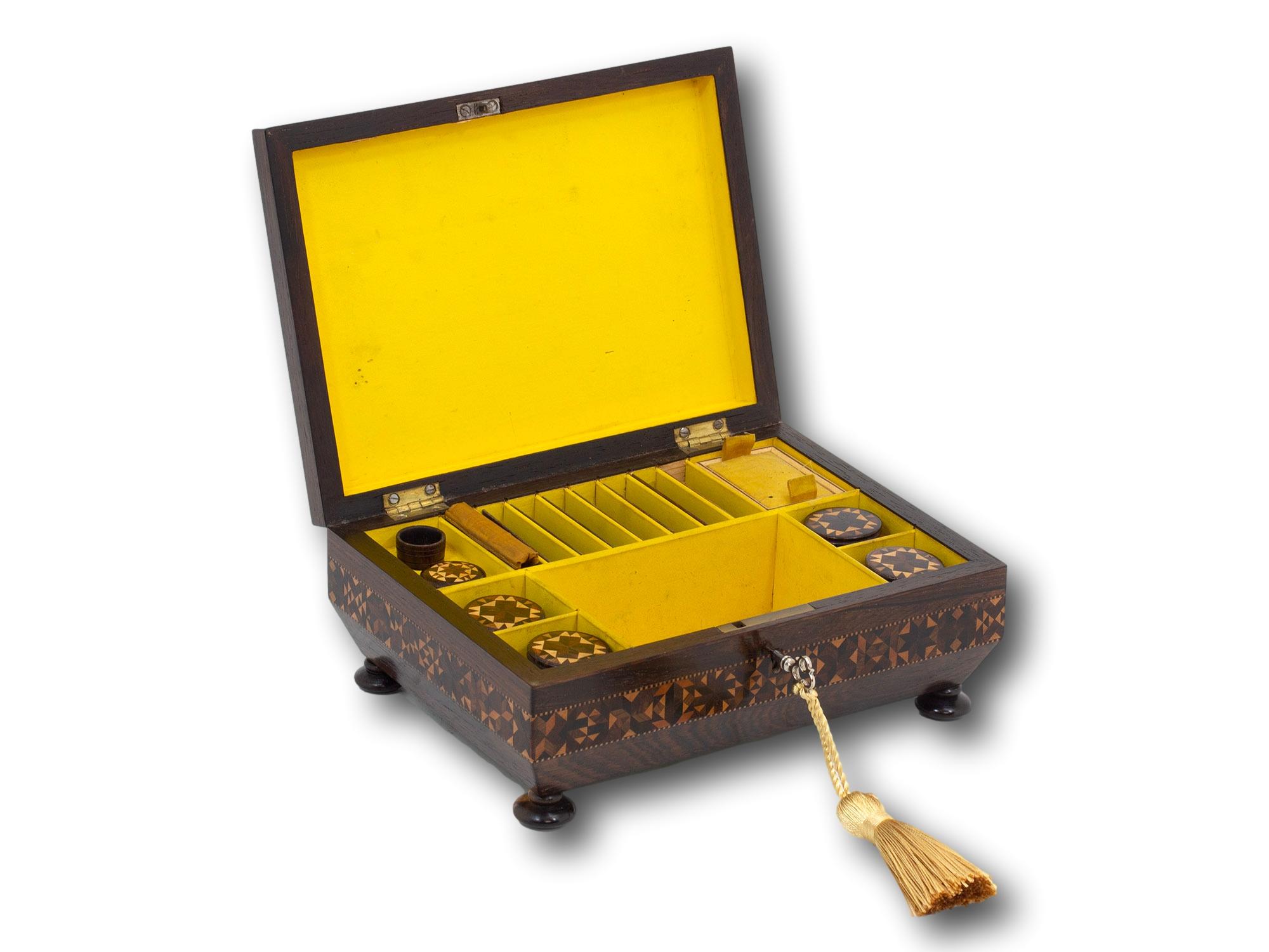 Antiguo Costurero Georgiano de Tunbridge Ware en venta 2