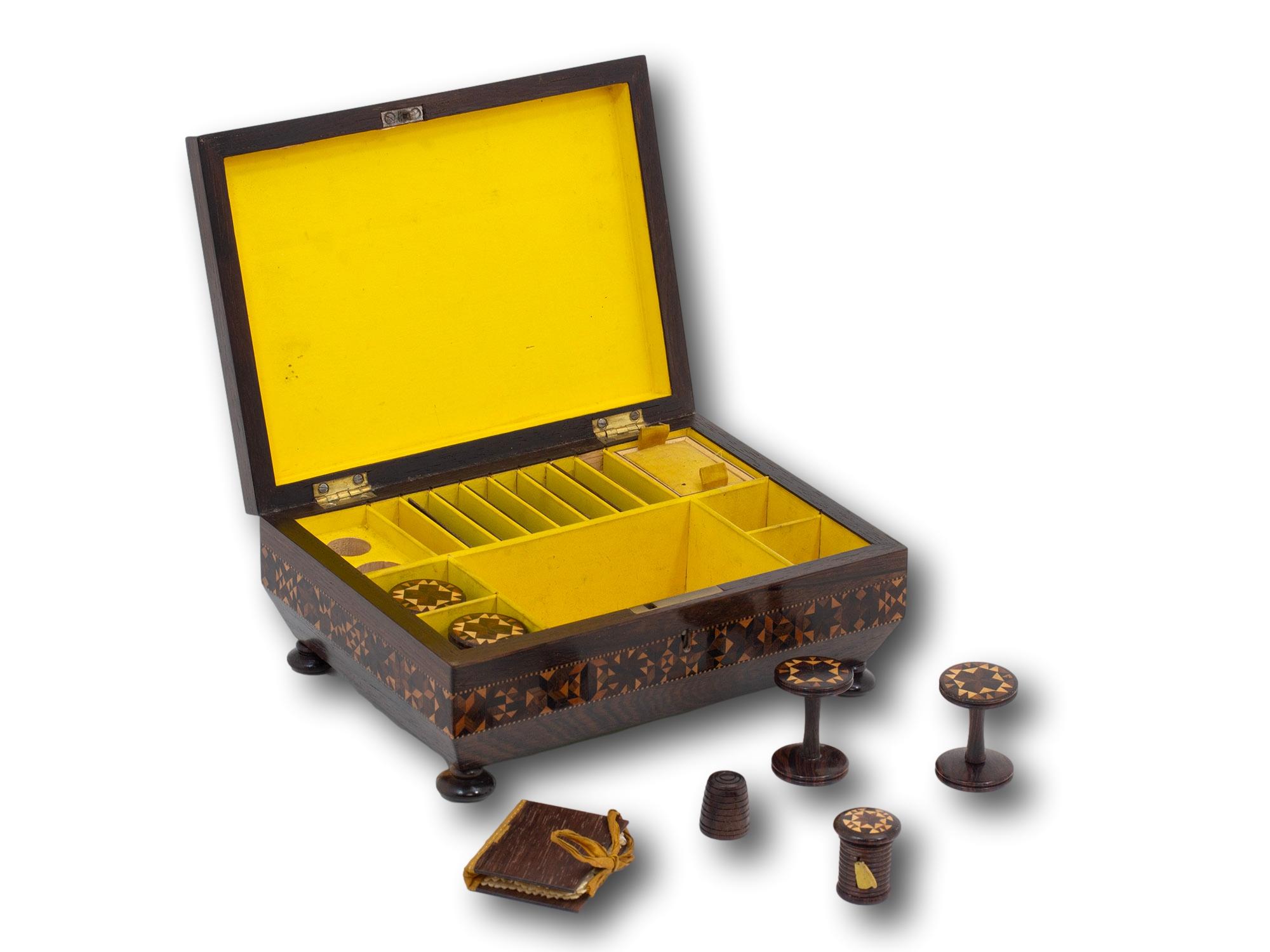 Antiguo Costurero Georgiano de Tunbridge Ware en venta 1