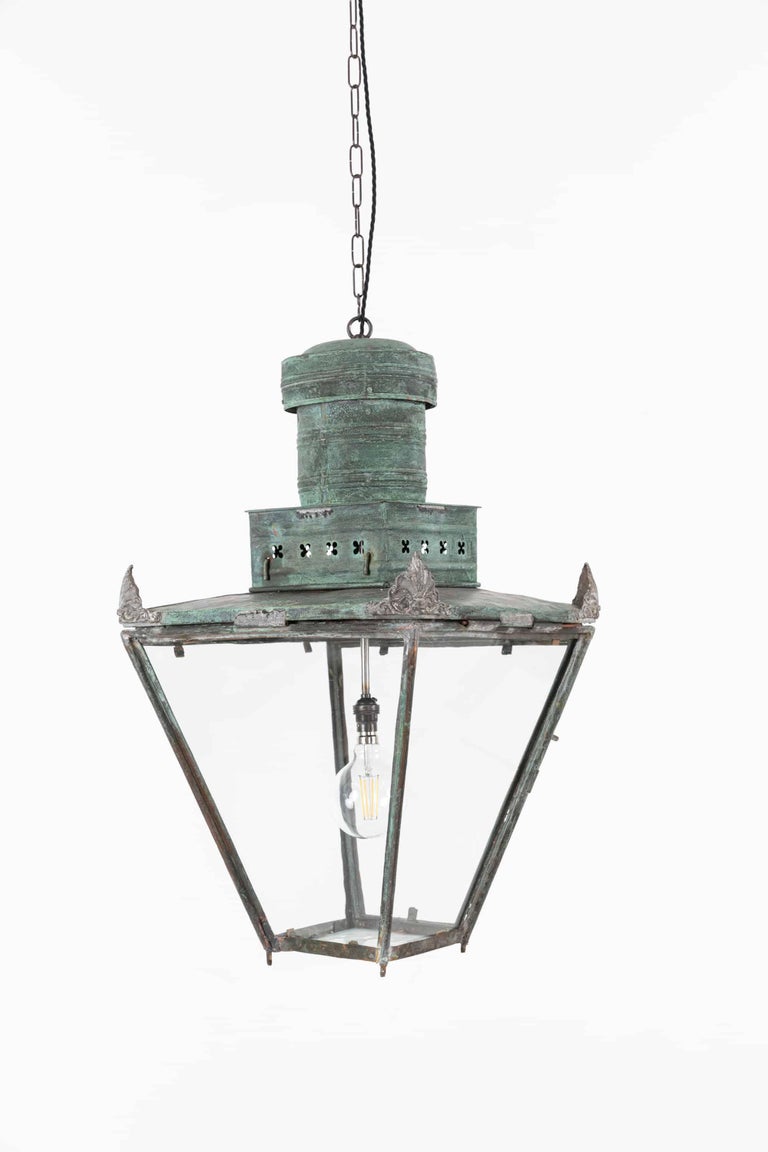 Antique / Victorian Early 19th Century Copper Verdigris