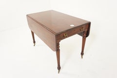 Antique Georgian Walnut Drop Leaf, Pembroke Table, Scotland 1820, B667