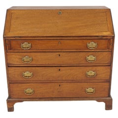 Antique Georgian Walnut Slant Front Desk, Bureau, Scotland 1810, H528