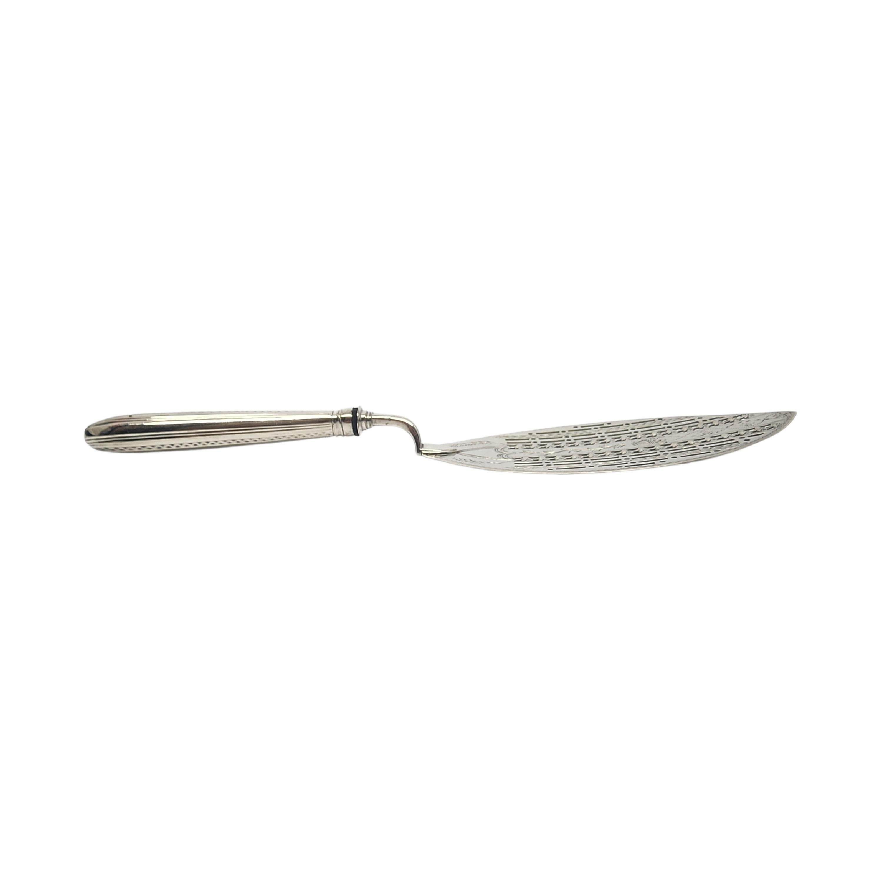 Pelle à tarte ancienne en argent sterling géorgien William Abdy London #18209 Bon état - En vente à Washington Depot, CT