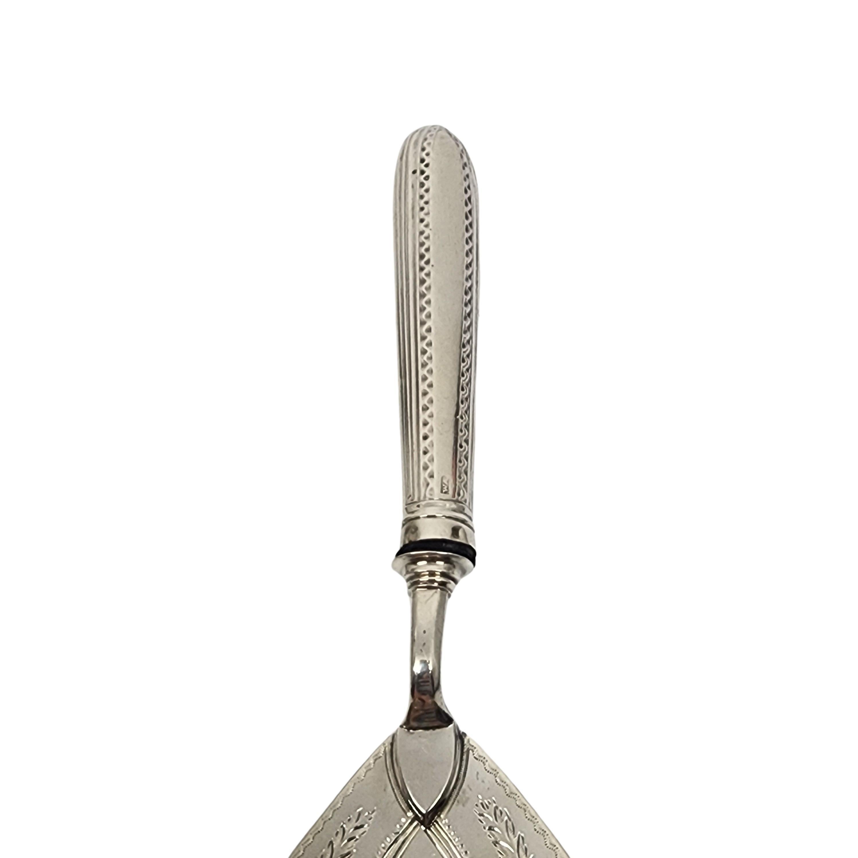 Pelle à tarte ancienne en argent sterling géorgien William Abdy London #18209 Unisexe en vente