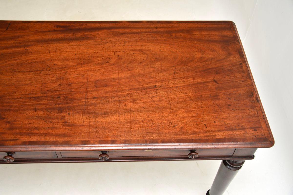 Wood Antique Georgian Writing Table / Desk For Sale