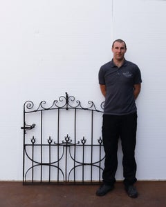 Antique Georgian Wrought Iron Pedestrian Gate