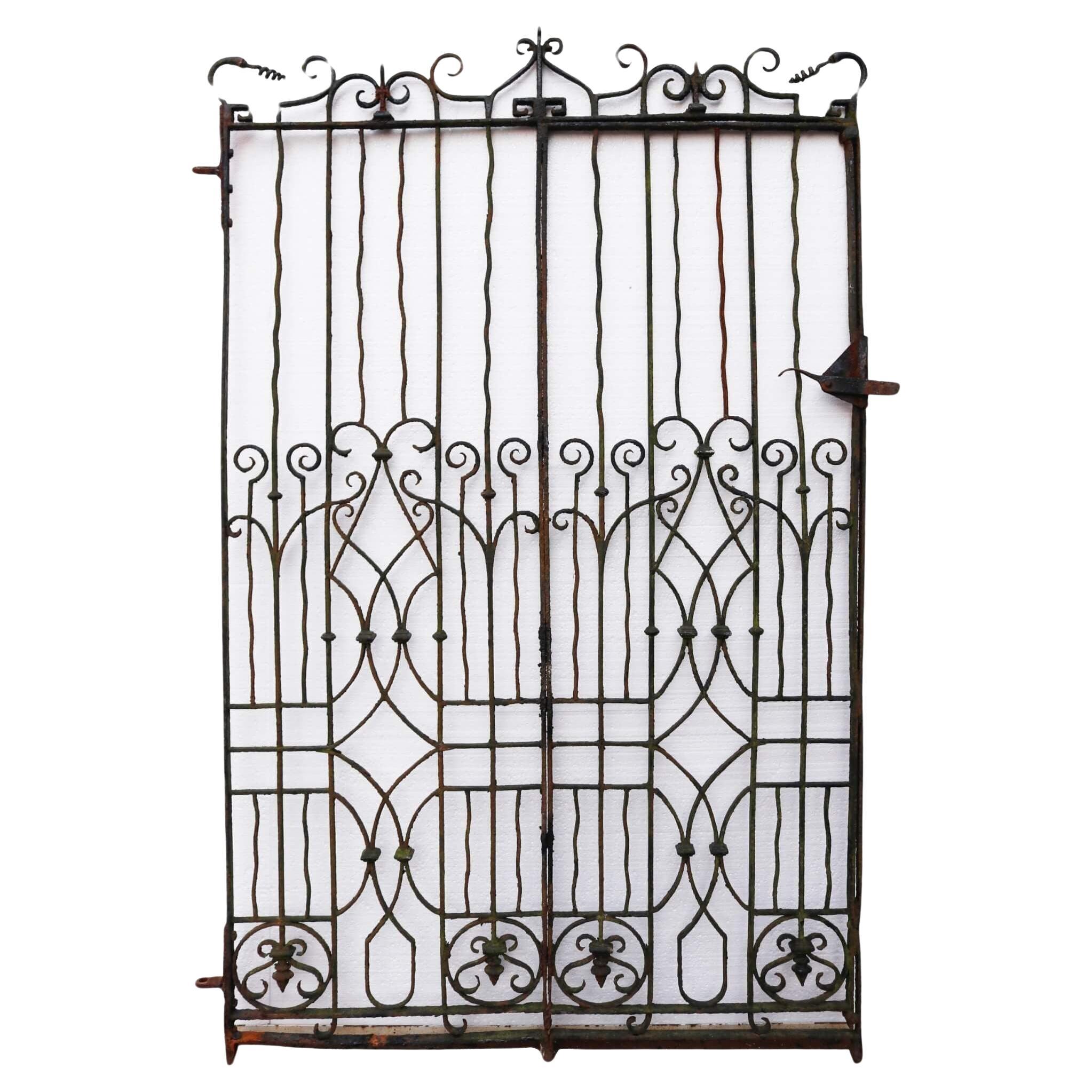 Antique Georgian Wrought Iron Pedestrian Gate