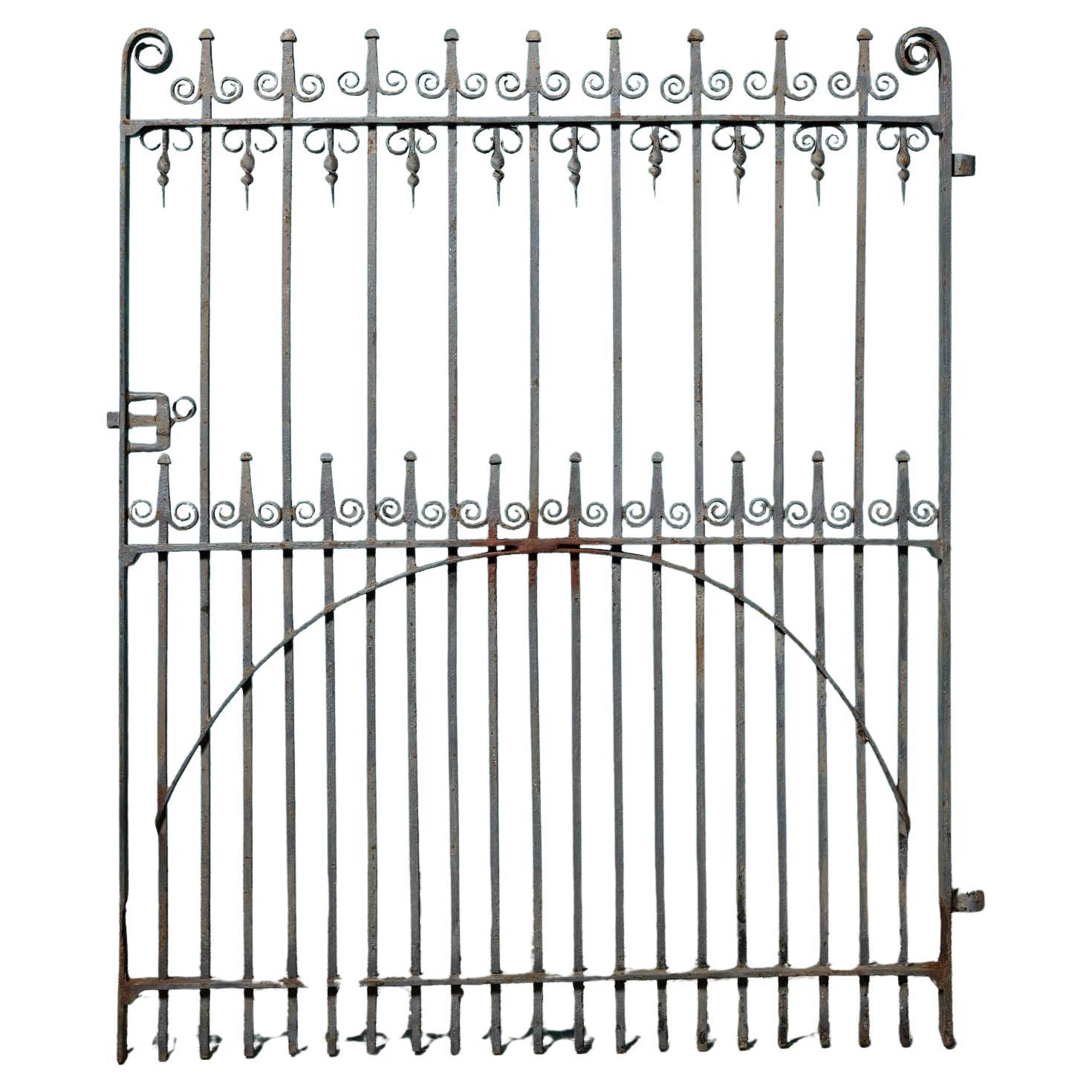 Antique Georgian Wrought Iron Pedestrian Gate