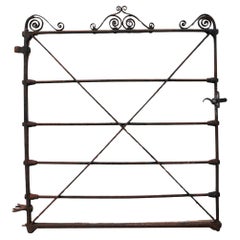 Antique Georgian Wrought Iron Side Gate