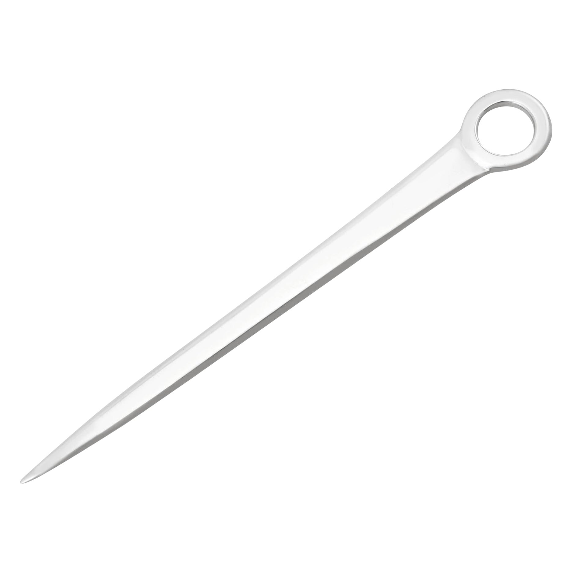 Antique brochette à viande en argent sterling de l'époque géorgienne / Coupe-papiers