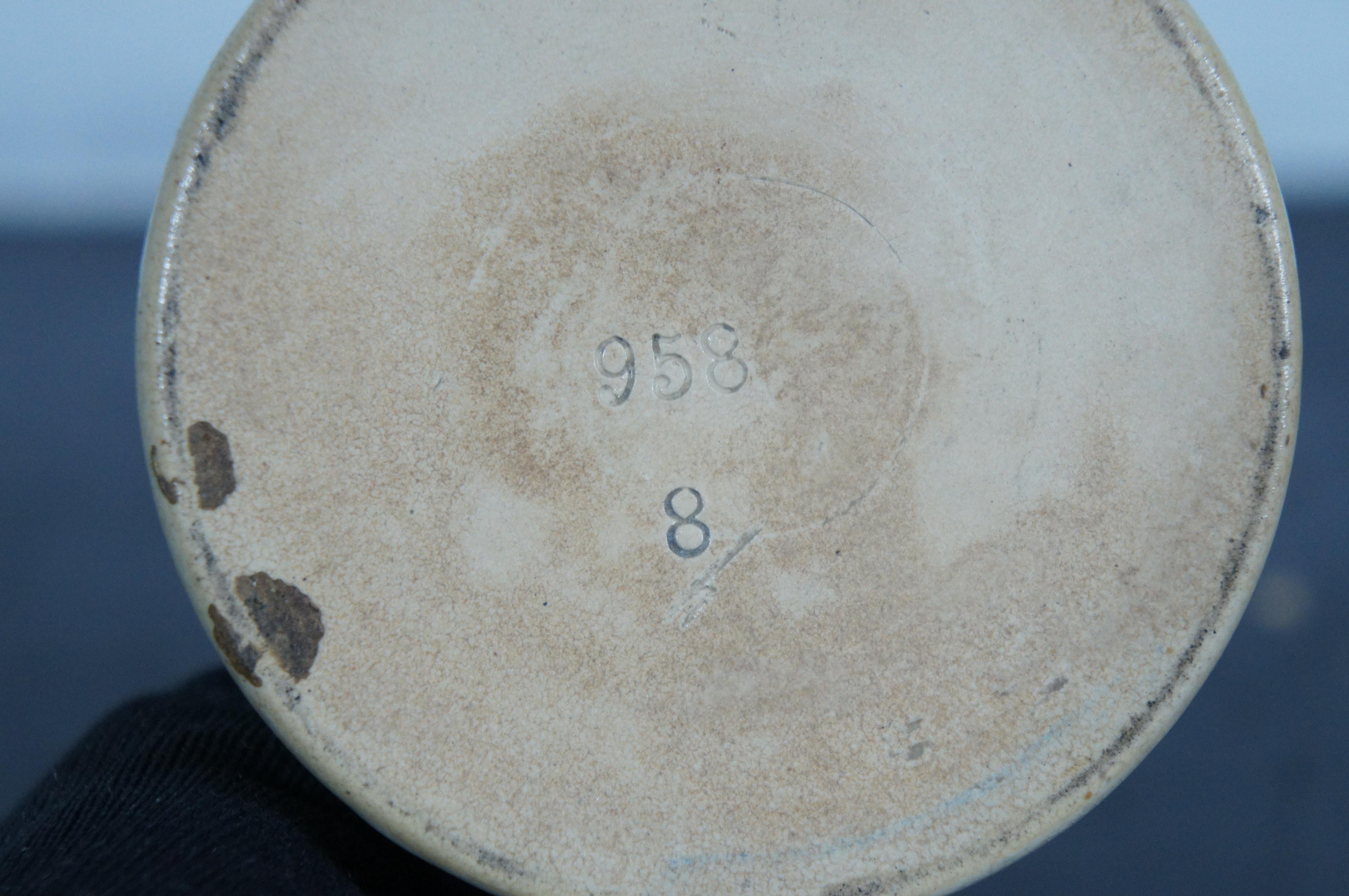 Antique German 1/2L Stoneware Pewter Lidded Beer Stein Mug Tankard 8