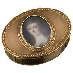 Antique German 18-Karat Gold Snuff Box, Esais Fernau, Hanau, circa 1790