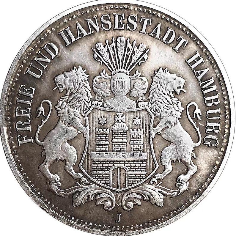 This Antique German 1896 Double Lion Silver Coin is from an old Chinese coins collector, we have 10 pieces, they are truly unique and specially collectible.

Diameter: 38mm

Free shipping worldwide.